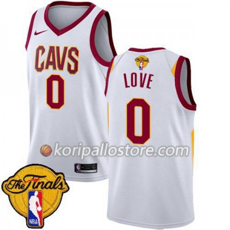 Cleveland Cavaliers Kevin Love 0 2018 NBA Finals Patch Nike Valkoinen Miesten Pelipaidat Swingman 